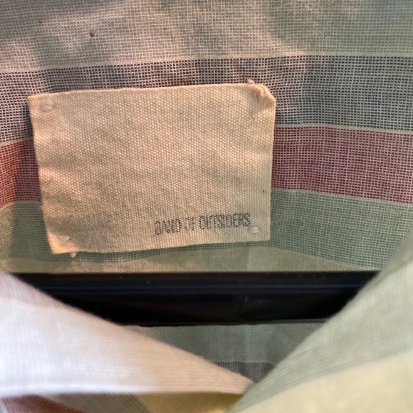 Band of Outsiders Pastel Striped Button Up, S - Picture 5 of 6